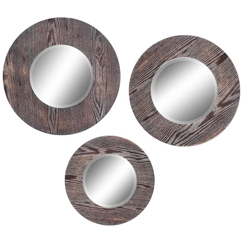 Image 1 Cooper Classics Hinkley 23 1/2" Round Wall Mirror Set of 3