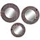 Cooper Classics Hinkley 23 1/2" Round Wall Mirror Set of 3