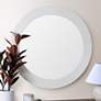 Cooper Classics Josia Glossy White 36" Round Wall Mirror