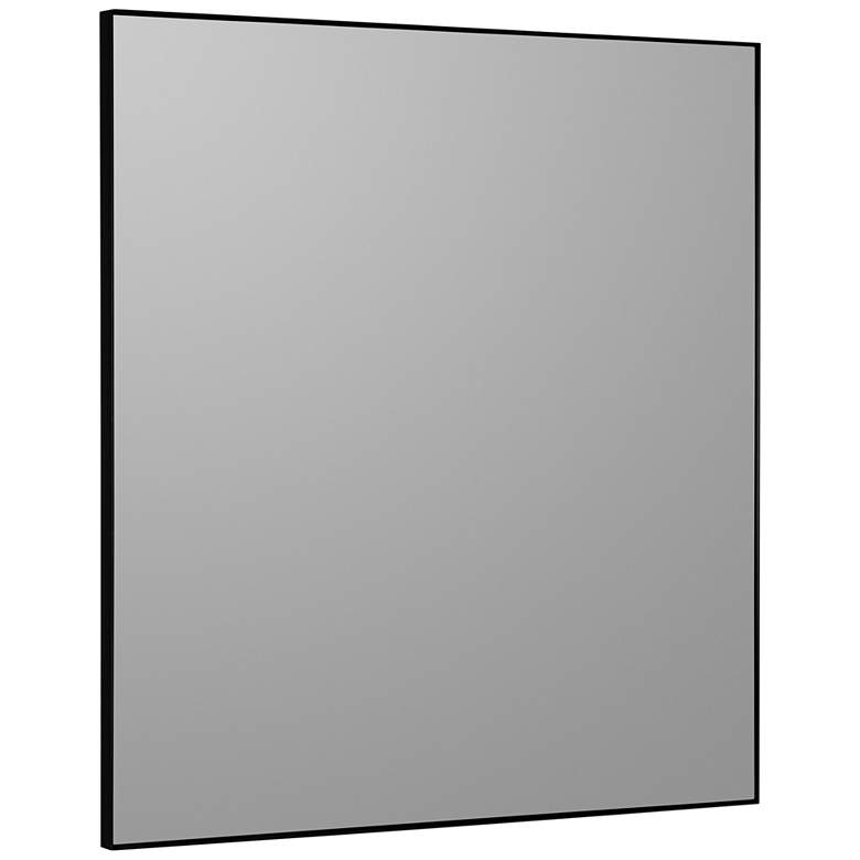 Image 3 Cooper Classics Kaja Shiny Black 34 3/4 inch Square Wall Mirror more views