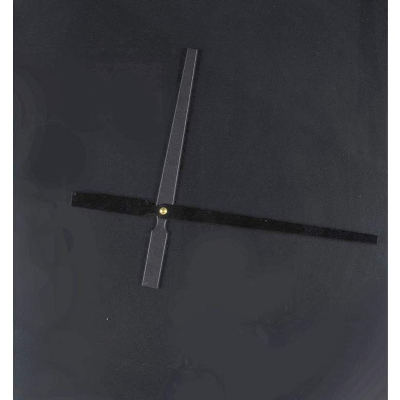 Image 3 Cooper Classics Kellyn Matte Black 26" Round Wall Clock more views