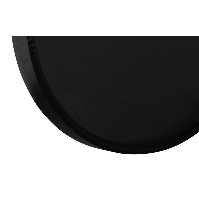 Image 4 Cooper Classics Kellyn Matte Black 26" Round Wall Clock more views