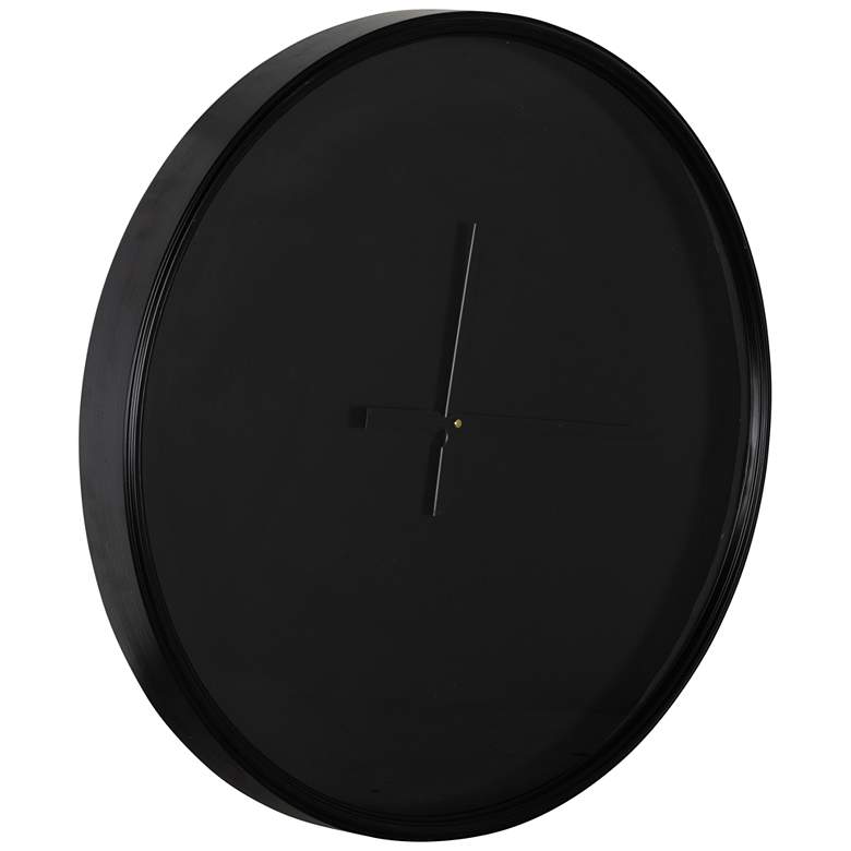Image 5 Cooper Classics Kellyn Matte Black 26" Round Wall Clock more views