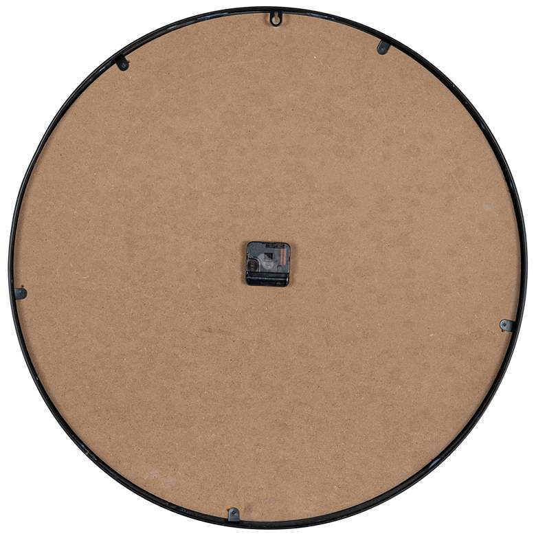 Image 6 Cooper Classics Kellyn Matte Black 26" Round Wall Clock more views