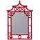 Cooper Classics Lilly Glossy Red 28 1/2" x 42" Wall Mirror