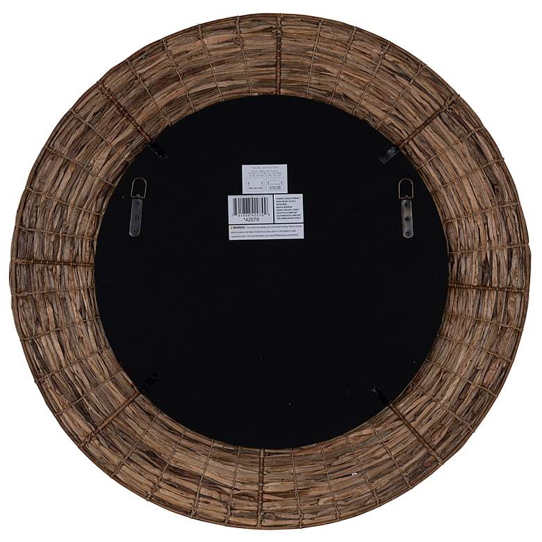 Image 6 Cooper Classics Lori Natural 35 1/2" Round Wall Mirror more views