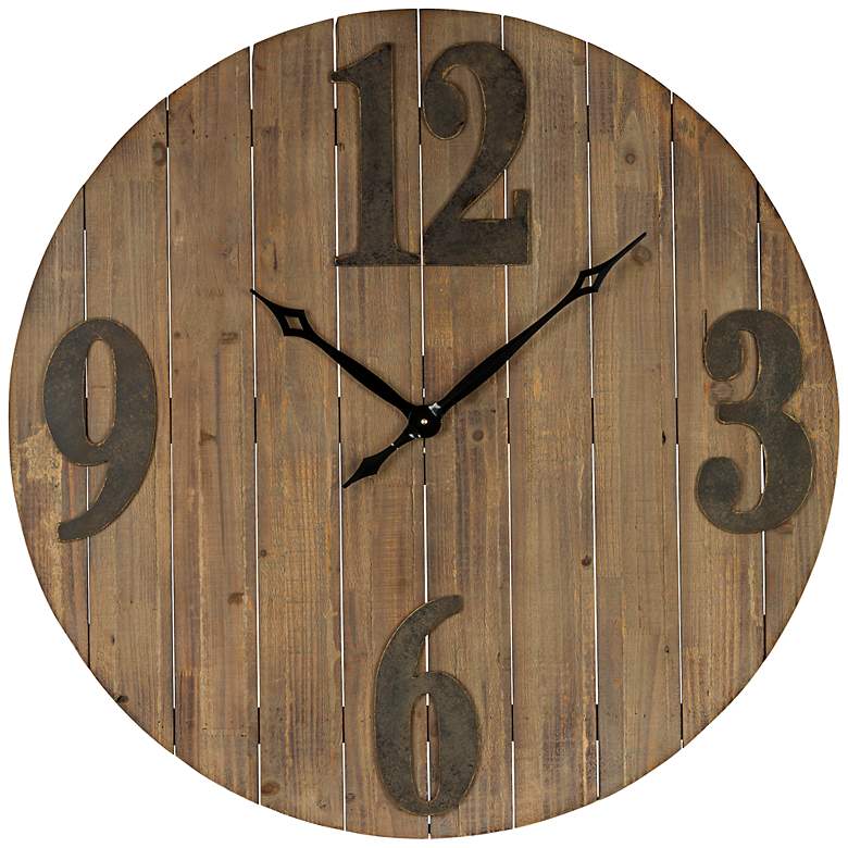 Image 1 Cooper Classics Mahdis 35 1/2 inch Round Wall Clock