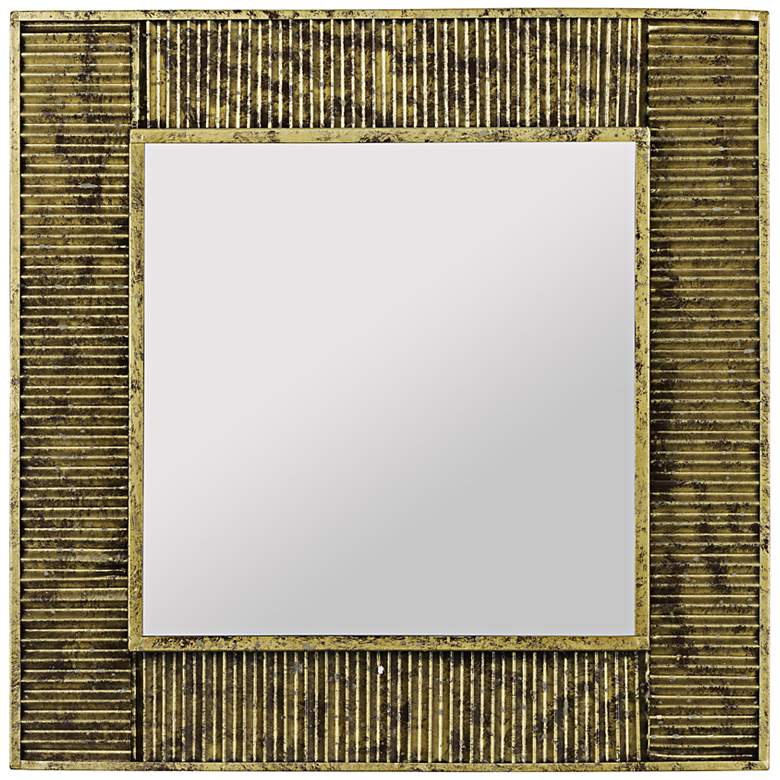 Image 1 Cooper Classics Malden Antique Gold 20 inch Square Wall Mirror