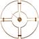 Cooper Classics Meghan Shimmering Gold 36" Round Wall Clock