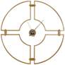 Cooper Classics Meghan Shimmering Gold 36" Round Wall Clock