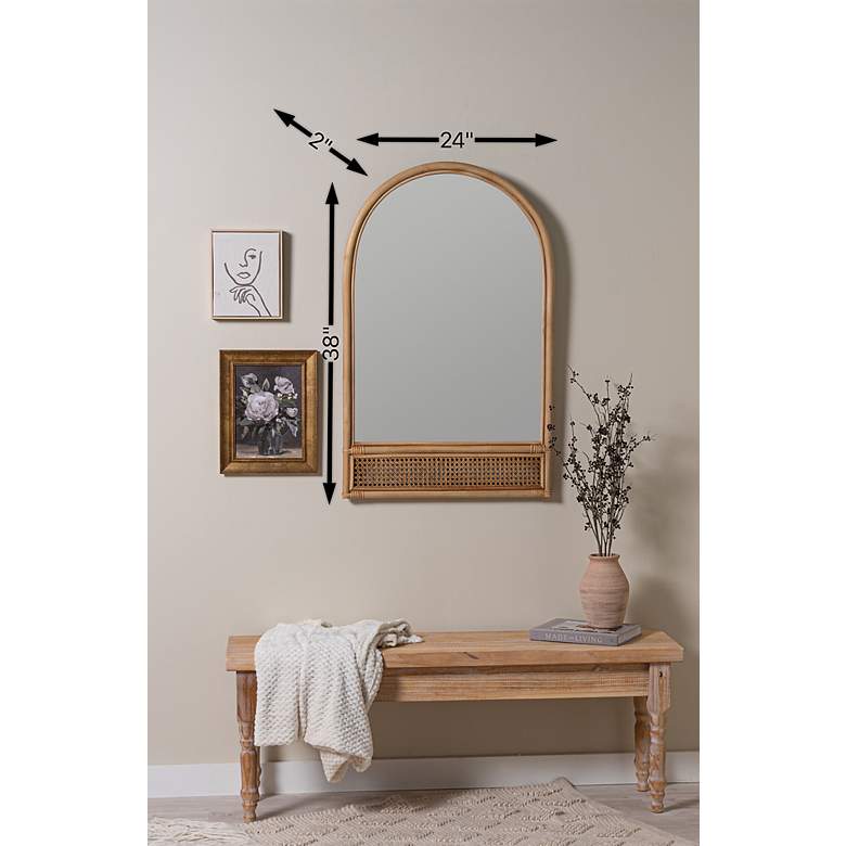 Image 7 Cooper Classics Milena Natural 24" x 38" Wall Mirror more views