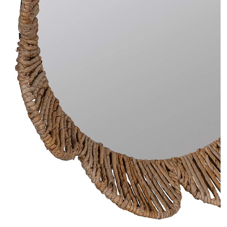 Image 3 Cooper Classics Nicholas Natural 34 inch Flower Wall Mirror more views