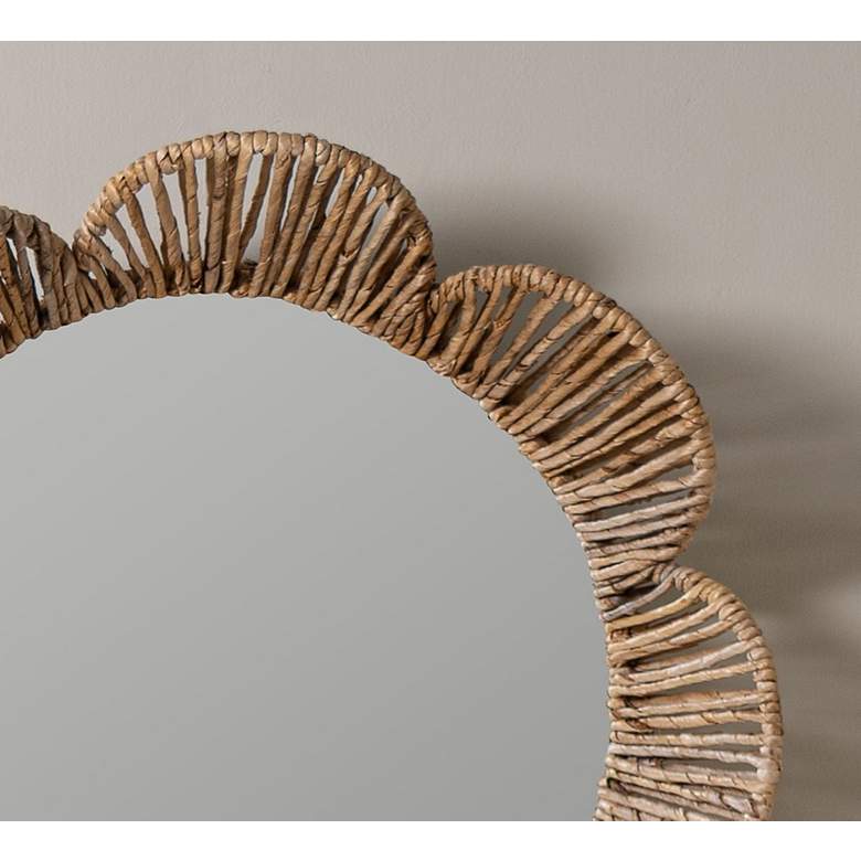 Image 4 Cooper Classics Nicholas Natural 34" Flower Wall Mirror more views