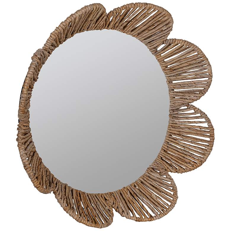 Image 5 Cooper Classics Nicholas Natural 34 inch Flower Wall Mirror more views