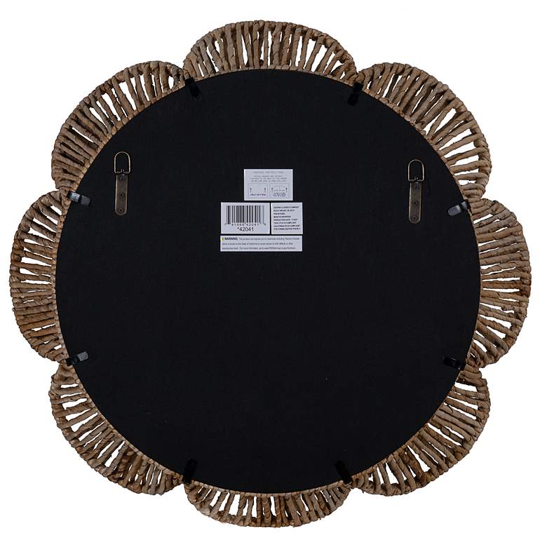 Image 6 Cooper Classics Nicholas Natural 34" Flower Wall Mirror more views