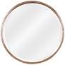 Cooper Classics Parson Light Wooden 34" Round Wall Mirror