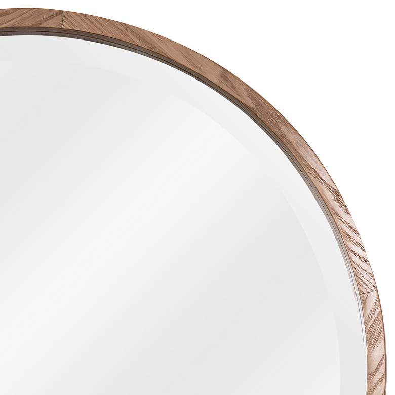 Image 3 Cooper Classics Parson Light Wooden 34" Round Wall Mirror more views