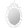 Cooper Classics Reena Glossy White 34 1/4" Round Wall Mirror