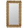 Cooper Classics Rita 52x30 Fan Border Gold Metal Wall Mirror