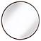 Cooper Classics Round Wood Trimmed 34" Round Wall Mirror