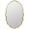 Cooper Classics Serafina Gold 23" x 35" Oval Wall Mirror