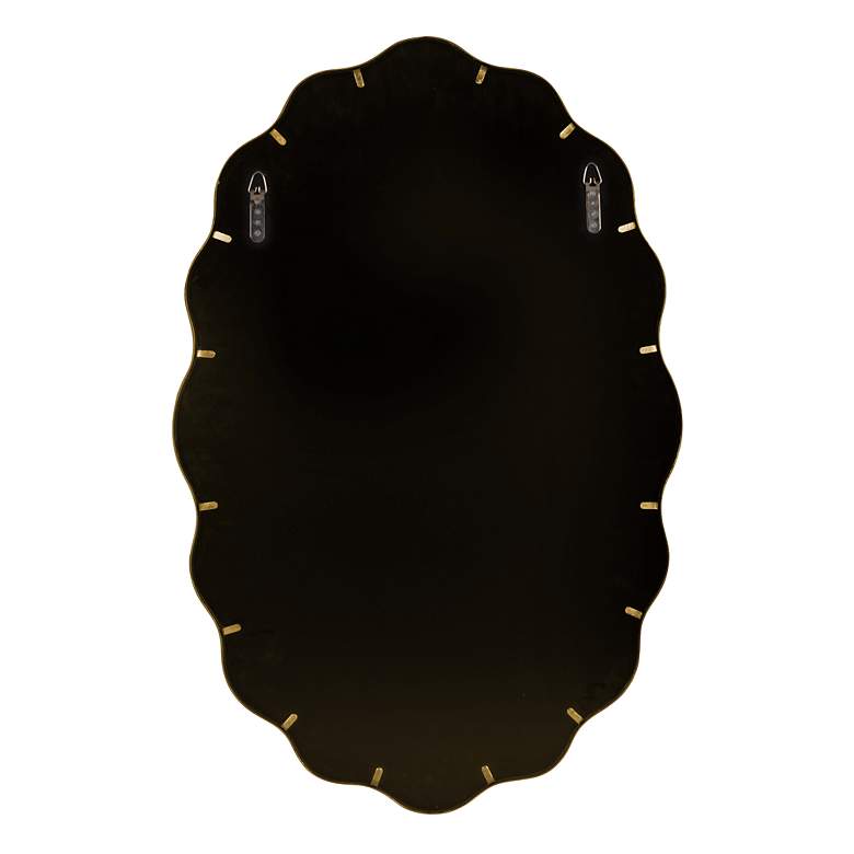 Image 4 Cooper Classics Serafina Gold 23" x 35" Oval Wall Mirror more views