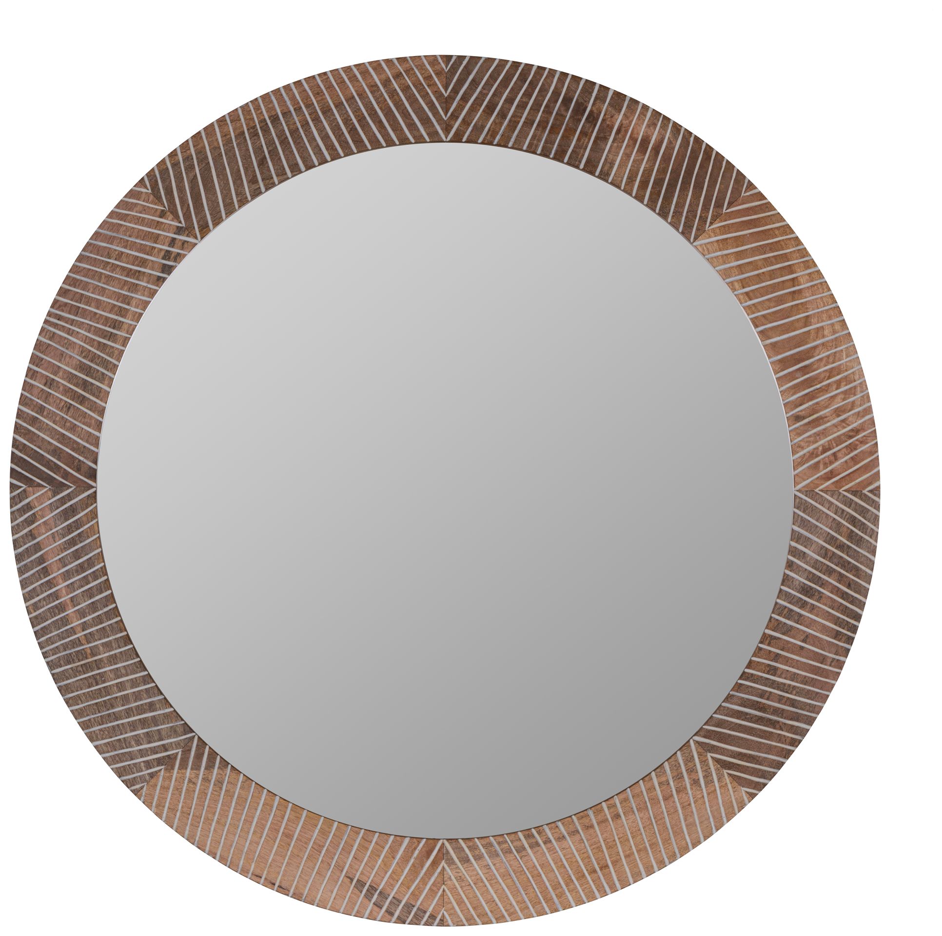 Thumbnail1 of Cooper Classics Shelton Walnut 40" Round Wall Mirror