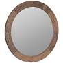 2_Cooper Classics Shelton Walnut 40" Round Wall Mirror more views