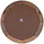 3_Cooper Classics Shelton Walnut 40" Round Wall Mirror more views