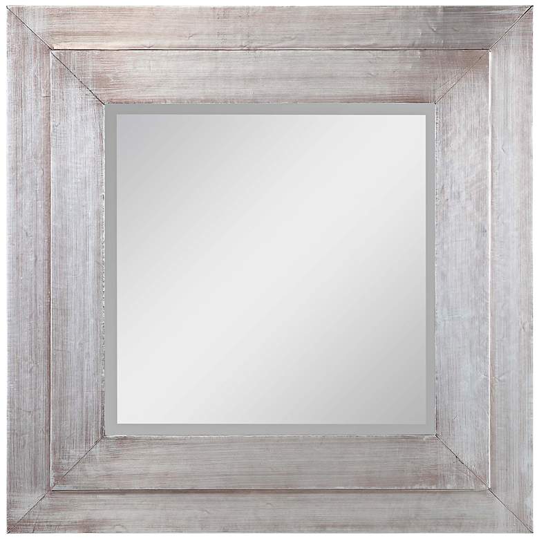 Image 1 Cooper Classics Sofia Aged Silver 24 inch Square Wall Mirror