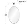 4_Cooper Classics Tia Beveled 24" x 36" Oval Wall Mirror more views