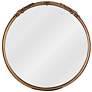 Cooper Classics Tristen Gold Leaf 31 1/2" Round Wall Mirror