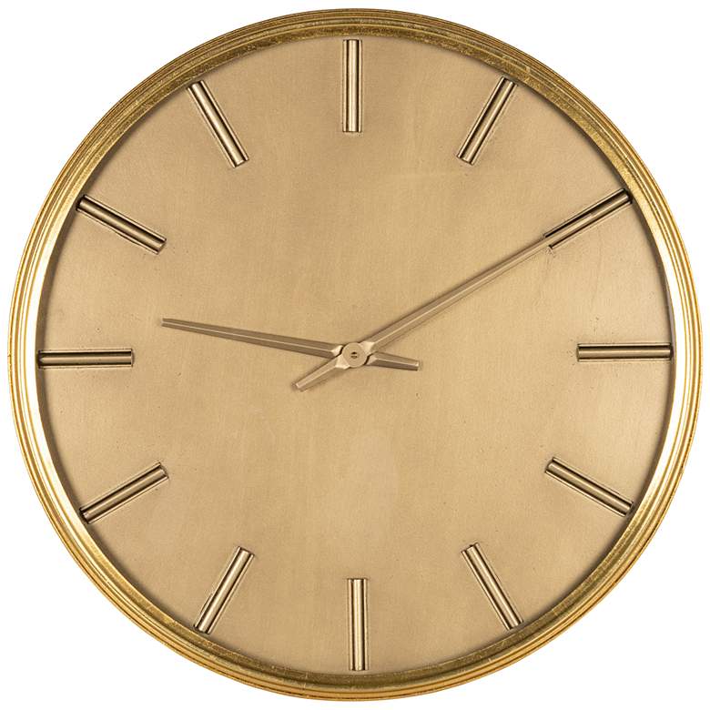Cooper Classics Versailles Shiny Gold 24&quot; Round Wall Clock