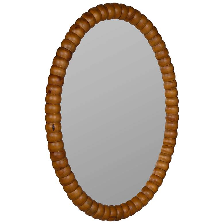 Image 3 Cooper Classics Wallace Wood 26 1/2" x 36" Oval Wall Mirror more views