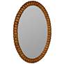 3_Cooper Classics Wallace Wood 26 1/2" x 36" Oval Wall Mirror more views