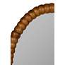 4_Cooper Classics Wallace Wood 26 1/2" x 36" Oval Wall Mirror more views