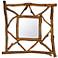 Cooper Classics Westin 40 3/4" Square Wood Wall Mirror