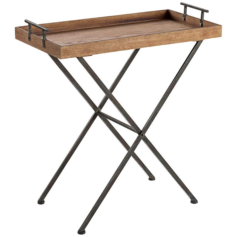 Image 1 Cooper Classics Wynne Natural Wood Tray Table