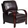 Cooper Coffee Bonded Leather 3-Way Recliner Chair