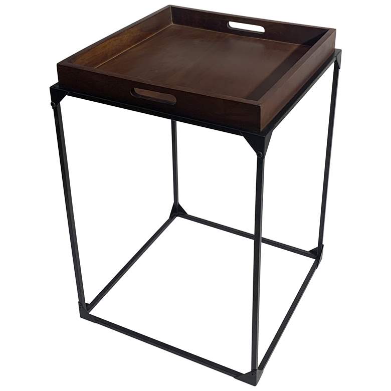 Image 1 Cooper Elm And Black Tray Table