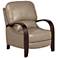Cooper Latte Bonded Leather 3-Way Recliner Chair