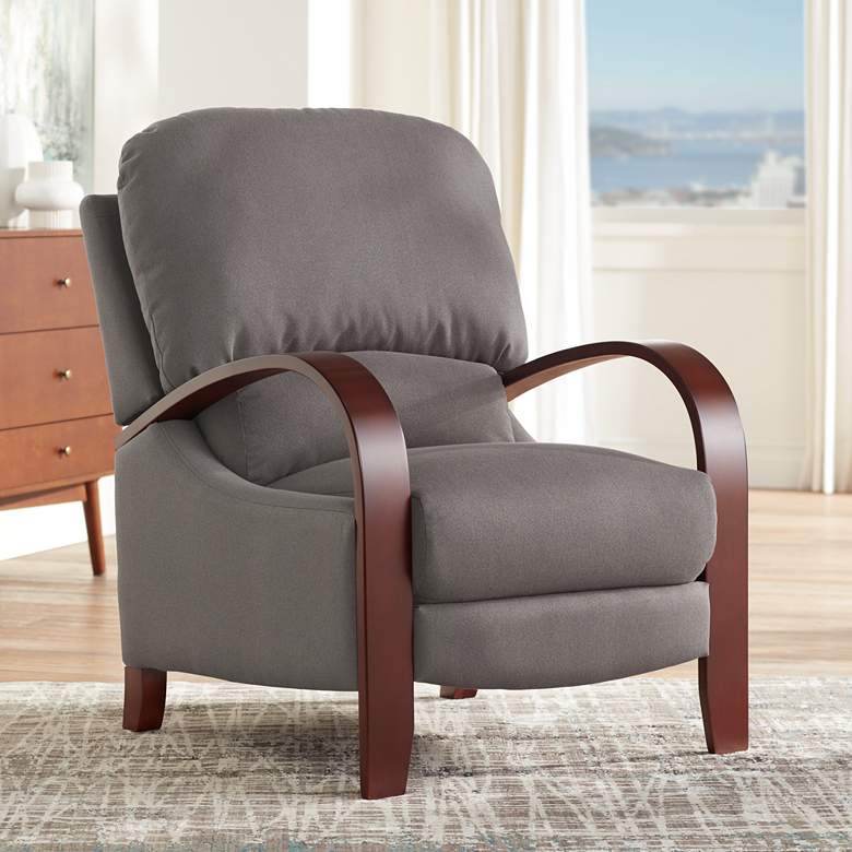 Image 1 Cooper Retro Dawson Gunmetal 3-Way Recliner