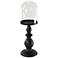 Cooper Tall Metal Base Pedestal with Small Glass Dome