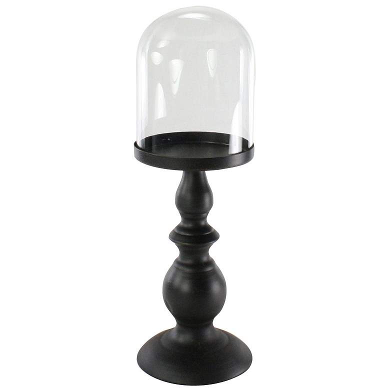 Image 1 Cooper Tall Metal Base Pedestal with Small Glass Dome