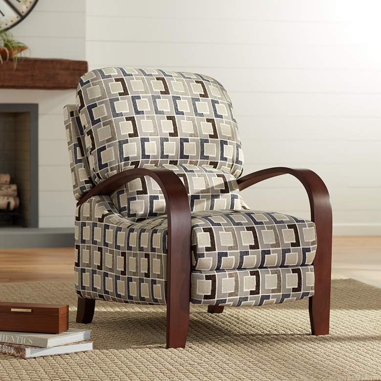 Image 1 Cooper Timeline Denim 3-Way Recliner Chair