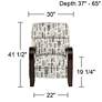 Cooper Zanzibar Sandstone Fabric 3-Way Recliner