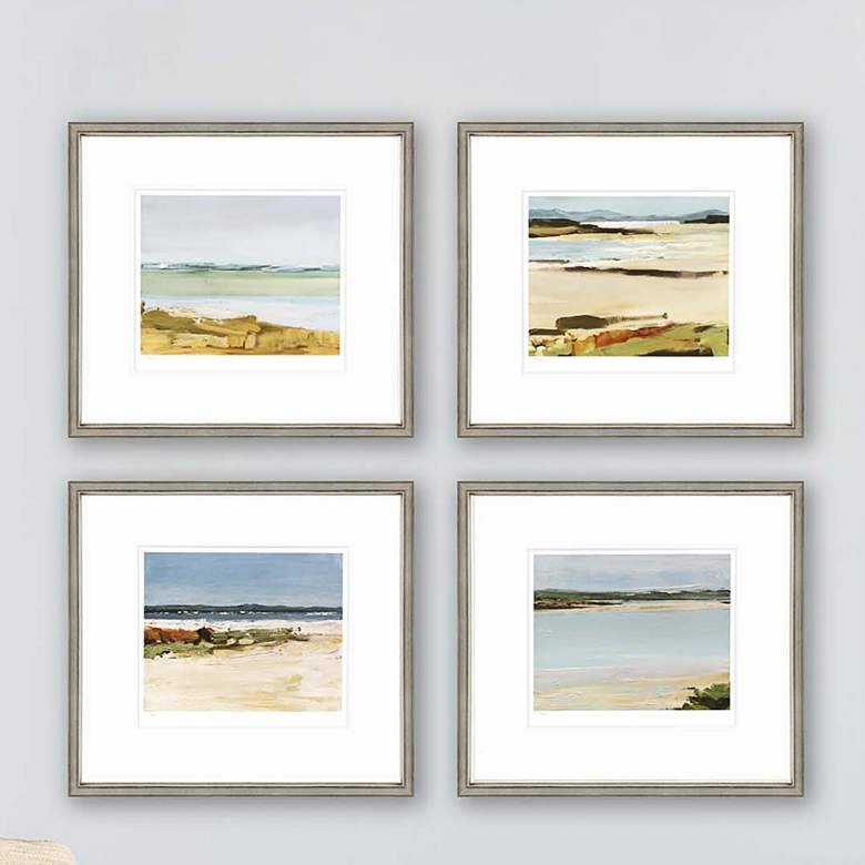 Image 1 Coorong II 18 inch Wide 4-Piece Framed Giclee Wall Art Set