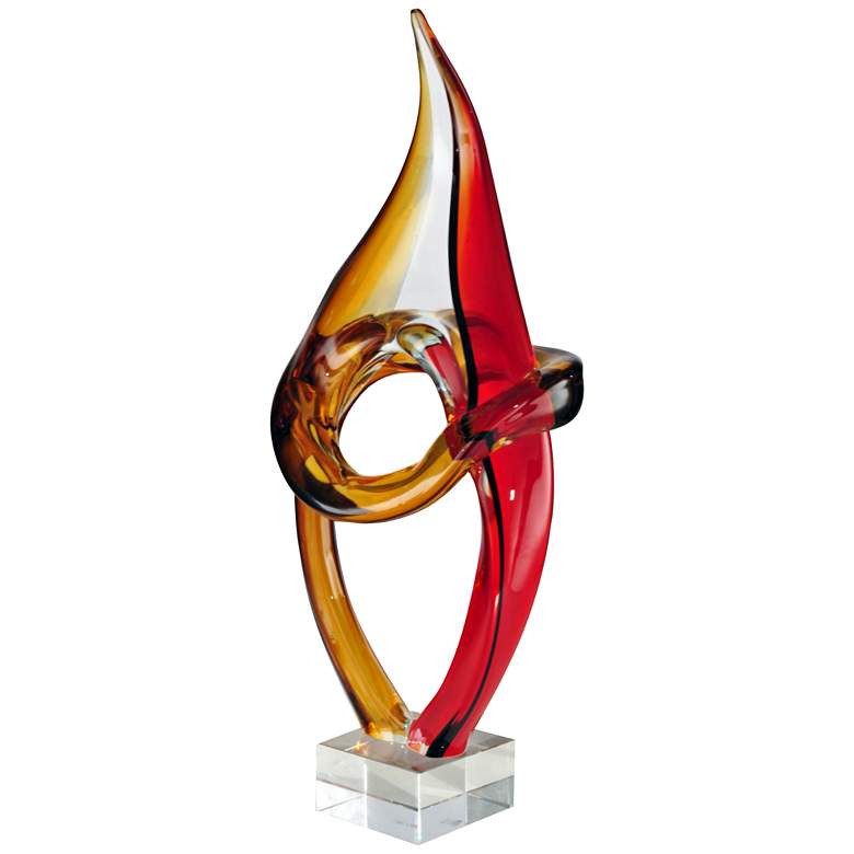 Image 1 Copeland 17 1/4" High Multi-Color Art Glass Sculpture