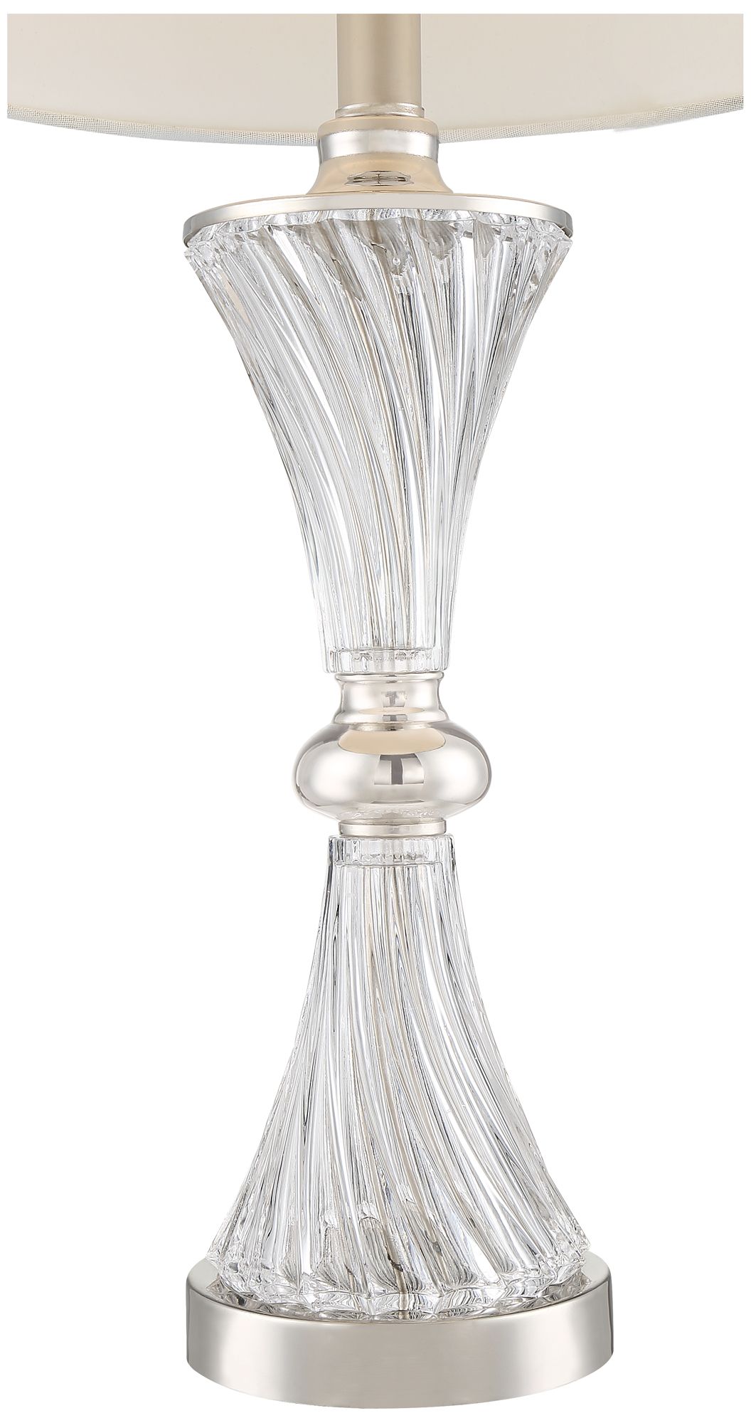 Image 4 Copeland 25 1/2"Glass USB Table Lamps Set of 2 with Table Top Dimmers more views