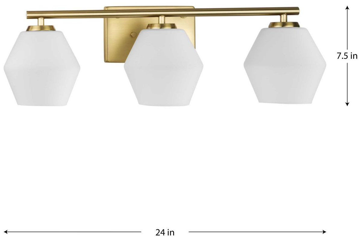 Image 4 Copeland Collection Three-Light Vanity Mid-Century Modern Vanity Light more views